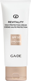 GA-DE REVITALITY קרם לחות עם הגנה לפנים SPF 50 UVA/UVB לכל סוגי העור