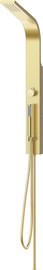 Aquila Premium ערכת פינוק למקלחת פנל נירוסטה מלבני 100 ס"מ זהב מוברש