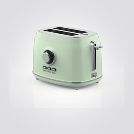 EletctroMax טוסטר מצנם קופץ רטרו  2 פרוסות ירוק 850W