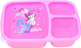 My Little Pony קופסת אוכל מחולקת שלושה תאים - הפוני הקטן שלי פסטל