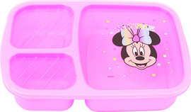 Disney קופסת אוכל מחולקת שלושה תאים - מיני מאוס צבעי הקשת