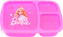 Barbie קופסת אוכל מחולקת שלושה תאים - ברבי קלאסית