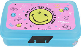 סמיילי קופסת אוכל מחולקת bpa free - סמייילי צבעוני