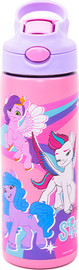 My Little Pony בקבוק נירוסטה 600 מל פיית סיליקון - הפוני הקטן שלי פסטל