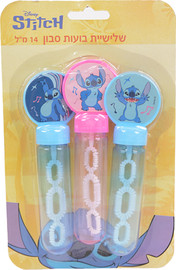Disney שלישיית בועות סבון 14ס''מ בבליסטר - סטיץ'