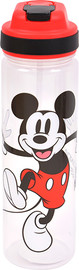 Disney בקבוק פלסטיק עם ידית אחיזה סיליקון 650 מל - מיקי מאוס קלאסי