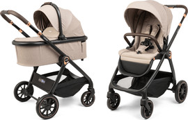 Infanti עגלת תינוק משולבת כולל אמבטיה וטיולון דגם Leona צבע העגלה cosmo-beige