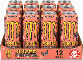 MONSTER ENERGY משקה Monster JUICED Monarch Energy- מגש 12 יחידות