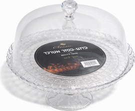 Classic פעמון עוגה אקרילי על רגל 33 ס"מ