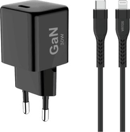 Artos מטען קיר 30W + כבל מאושר APPLE - GAN   SPEED