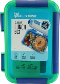 Food Appeal אחסונית ארוחה SLIMLINE בנטו 1.0 ל' כחול/ירוק Food appeal by Smash