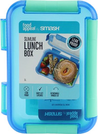 Food Appeal אחסונית ארוחה SLIMLINE בנטו 1.0 ל' מנטה/כחול Food appeal by Smash