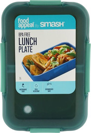 Food Appeal אחסונית ארוחה מלבנית עם מפריד/מחלק 1.0 ל' מנטה Food appeal by Smash / Adult / Microwave
