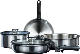 Food Appeal מארז כלי בישול 8 חלקים עם ידית נשלפת FLEXI PLATINUM מבית Food appeal