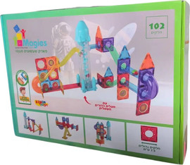 ZIPIN מאגיס פארק שעשועים עם מעלית חשמלי 102 חלקים