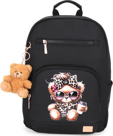 Air Bear תיק גב חצי אורטופדי לבית הספר Soft Glam Lite מבית Air Bear עיצוב דובי מנומר