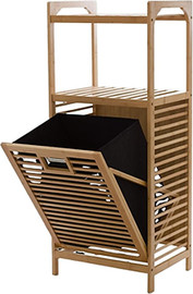 BoxShop מתקן אחסון המשלב מדף פתוח עם קופסה לאחסון כביסה