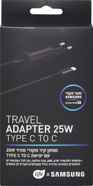 לייף מטען קיר מקורי סמסונג 25W וכבל TYPE-C TO C