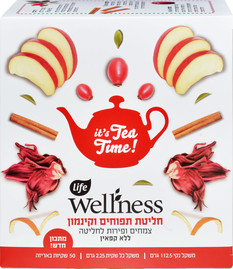 לייף וולנס וולנס חליטת תפוח קינמון - מתכון חדש