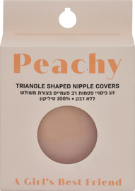 Peachy כיסוי לפטמות רב פעמי ללא דבק בצורת משולש 
