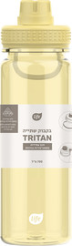 לייף בקבוק טריטן צהוב עם קש 700 מ"ל
