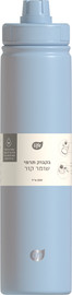 לייף בקבוק נירוסטה כחול עם הברגה 800 מ"ל