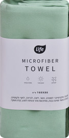 לייף מגבת מיקרופייבר 80X160 ס"מ צבע ירוק