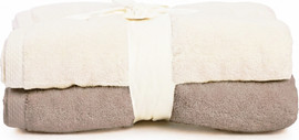 Laura Ashley Laura Ashley- Cream & Mocha זוג מגבות גוף