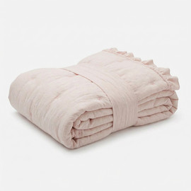 Laura Ashley שמיכת קיץ זוגית BURKHAM Laura Ashley, מיקרופייבר - צבע ורוד, 200X220
