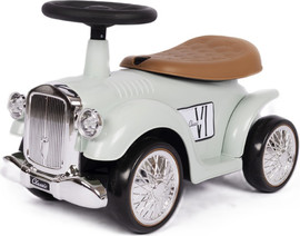 I AM Toys בימבה Class VI רטרו בעיצוב וינטג' עם גלגלי EVA שקטים, צופר ותא אחסון - ירוק פיסטוק