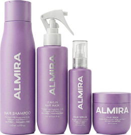 Almira מארז השיקום המושלם שמפו , מסכה , מסכה ללא שטיפה וסרום ללא מלחים