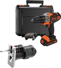 Black & Decker באנדל מקדחה/מברגה MULTIEVO 18V עם ראש מסור אנכי מבית Black+Decker
