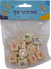 Mediland סביבון עץ - 10 יח' בשקית