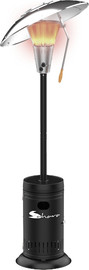 Sahara פטריית חימום על גז מחמם מרחבי מתכוונן 13KW בצבע שחור - מבית Sahara