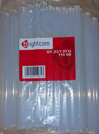 Brightcom נרות דבק חם - 1 ק''ג 200 מ''מ (כ-50 נרות במארז)