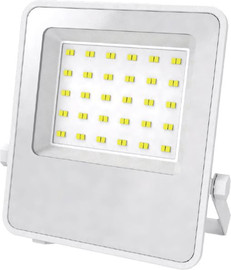 Brightcom פנס הצפה 50W גוף לבן/אור חם  VIVA WW 100LM/W