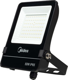 MIDEA פנס הצפה מידאה 50W אור יום/גוף שחור 110 לומן לוואט