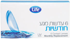 Life עדשות מגע חודשיות 6.00-