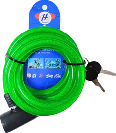 Hajoj Connect מנעול ספירלה כבל איכותי וחזק עם 2 מפתחות לנעילת אופנועים ואופניים 12X150 ס"מ