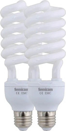Semicom זוג נורות EL אור יום Semicom HY-HS2X3227/DL 32W E27