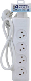 Semicom רב שקע 4 שקעים Semicom SW-MS4-1M באורך 1 מטר