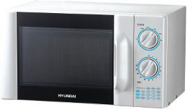 HYUNDAI מיקרוגל מכני לבן 24L יונדאי