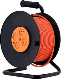 Semicom תוף 4 שקעים Semicom HYCR25/2.5 באורך 25 מטר