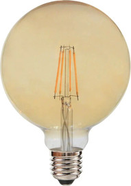 Semicom נורת לד אור צהוב Semicom SE-FDG125A/8WW 8W E27