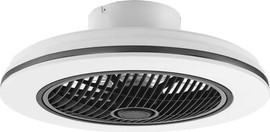 Semicom מאוורר תקרה 42" כולל גוף תאורה 30W CCT גוון מתחלף ושלט רחוק Semicom סמיקום Adriano שחור