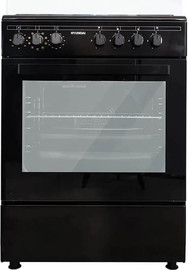 HYUNDAI תנור משולב כיריים 4 מבערים Hyundai יונדאי HAO-6060B שחור