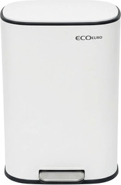 Eco Euro פח אשפה מהודר 50 ליטר- לבן
