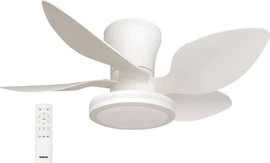 Semicom מאוורר תקרה 30" כולל שלט ותאורת Semicom LED סמיקום SM-FL1103W30/30CT