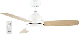 Semicom מאוורר תקרה 42" כולל שלט ותאורת LED ‏Semicom סמיקום GENESIS80 - לבן