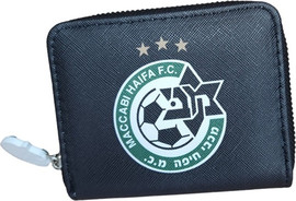 המתנות שלי ארנק רוכסן שחור ירוק חיפה